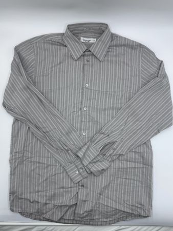 Herren Hemd Calvin Klein gestreift grau gebraucht