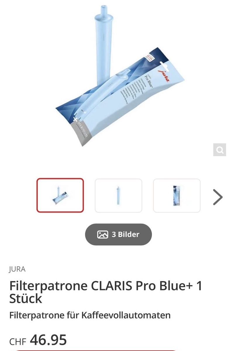 Jura Sonstiges für Haushalt & Wohnen: Filterpatrone Claris Pro Blue – Neu und originalverpackt aus Root von HHParts 2