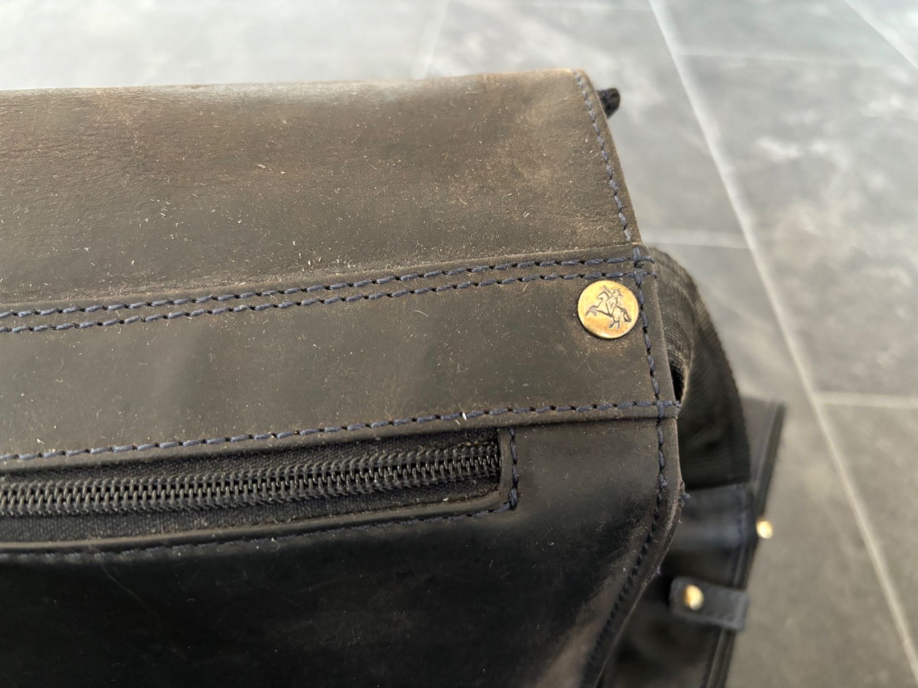 Taschen: Original Visconti Tasche dunkelblaues Leder – Gebraucht aus Stadel von Chanel_5 7