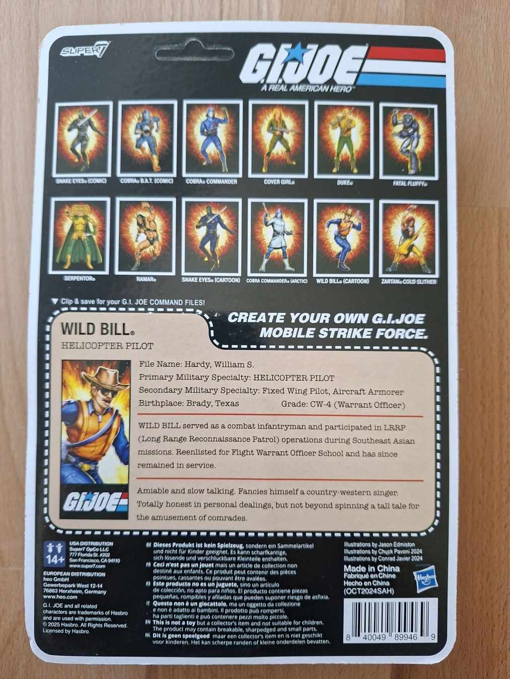 Hasbro Giocattoli: G.I. Joe "Wild Bill" Super7 ReAction+ (O-Ring) – Nuovo (secondo la descrizione) da Iragna venduto da vicdeolive_0 1