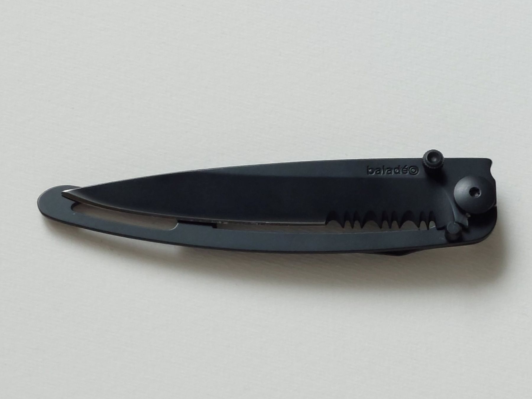 Coltelli tascabile: Klappmesser "Le 34 Grammes Noir" von Baladéo – Nuovo e nell'imballaggio originale da Liebefeld venduto da Helveticus6 4