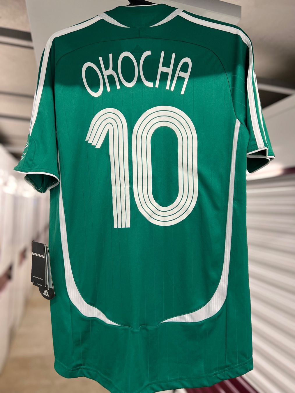 Adidas Canottiere & Pantaloni: Nigeria 2007 Trikot Okocha – Nuovo e nell'imballaggio originale da Cully venduto da DealerPrice