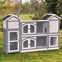 nanook Hasenstall Castle XXL grau