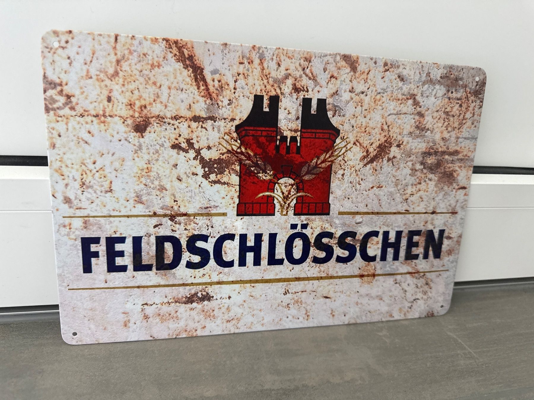 Feldschlösschen Schilder: FELDSCHLÖSSCHEN BIER Vintage Blechschild – Neu und originalverpackt aus Seon von Aaargauer01 9