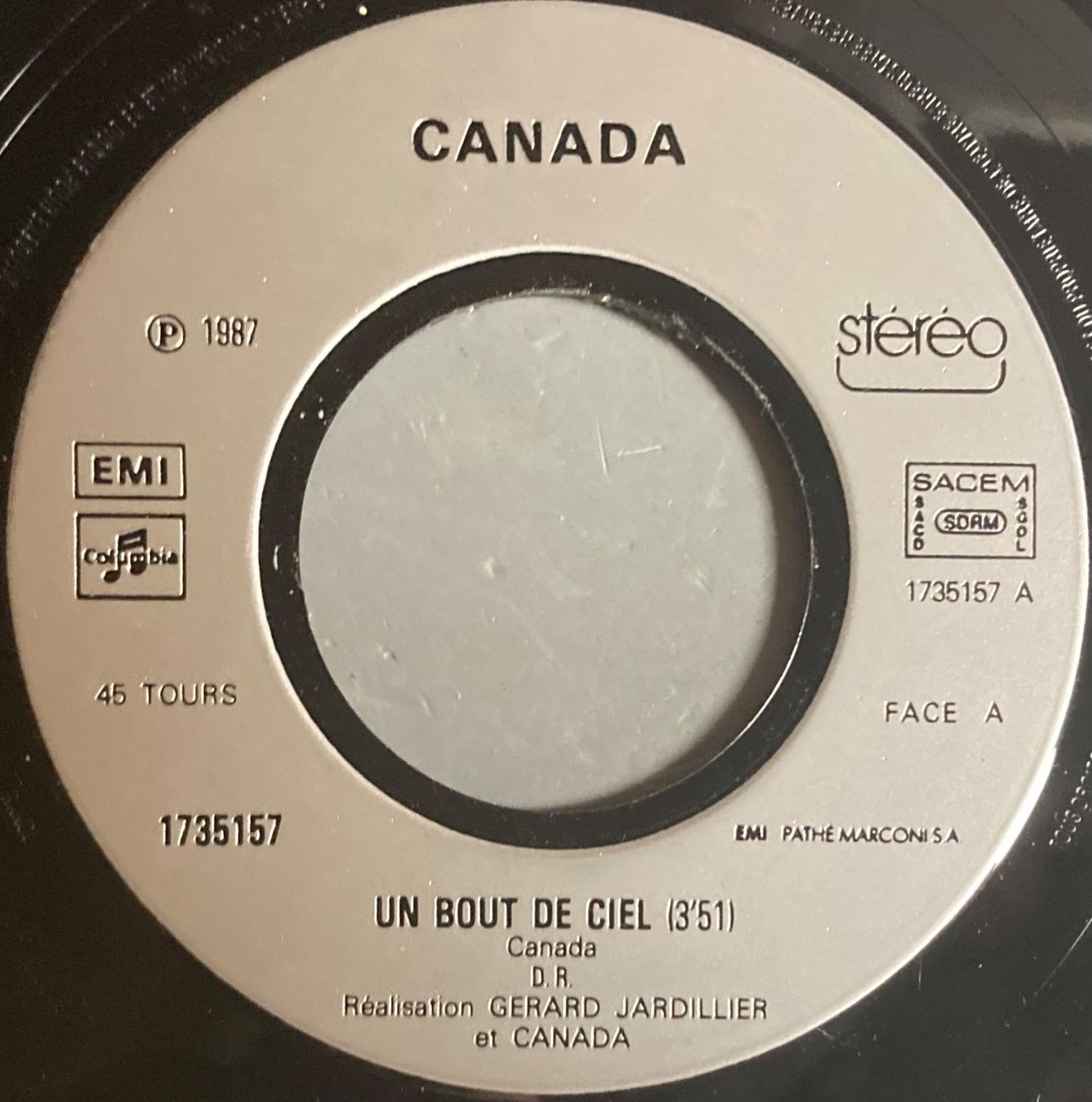 Dischi in vinile: CANADA - UN BOUT DE CIEL – Usato da Poliez-Pittet venduto da Newtown-Records 2