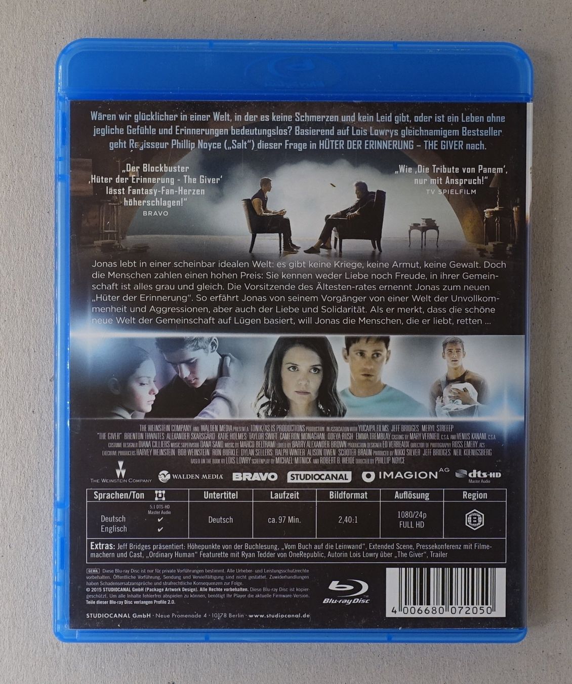Alle DVDs: Hüter der Erinnerung - The Giver – Gebraucht aus Sessa von fraenklishop 1