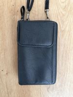 Handyumhängetasche /schwarz / Lederimitat