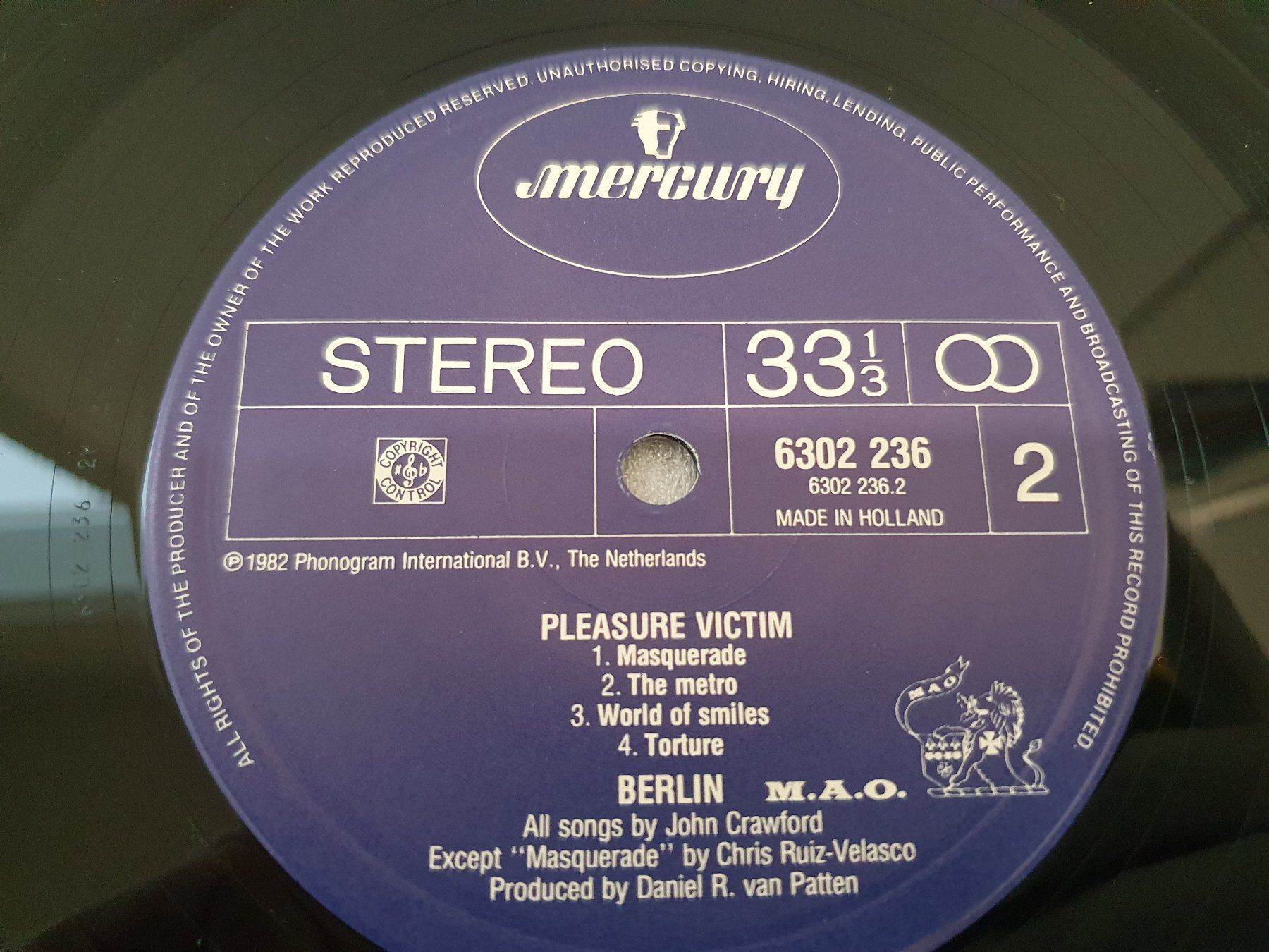 Dischi in vinile: Berlin - Pleasure Victim – Usato da Uster venduto da Vinyl-Leidenschaft 7