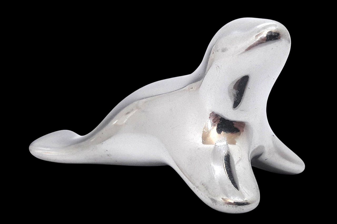 Statuette: phoque Hoselton alu Robbe Anthony Joseph Squamish Canada – Usato da Tavannes venduto da Brocashop 2
