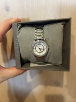 Guess Uhr Damen Armbanduhr silberfarben mit Steinen