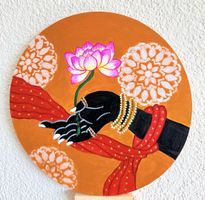 Handmade Indian Folk Art Painting- Home decor