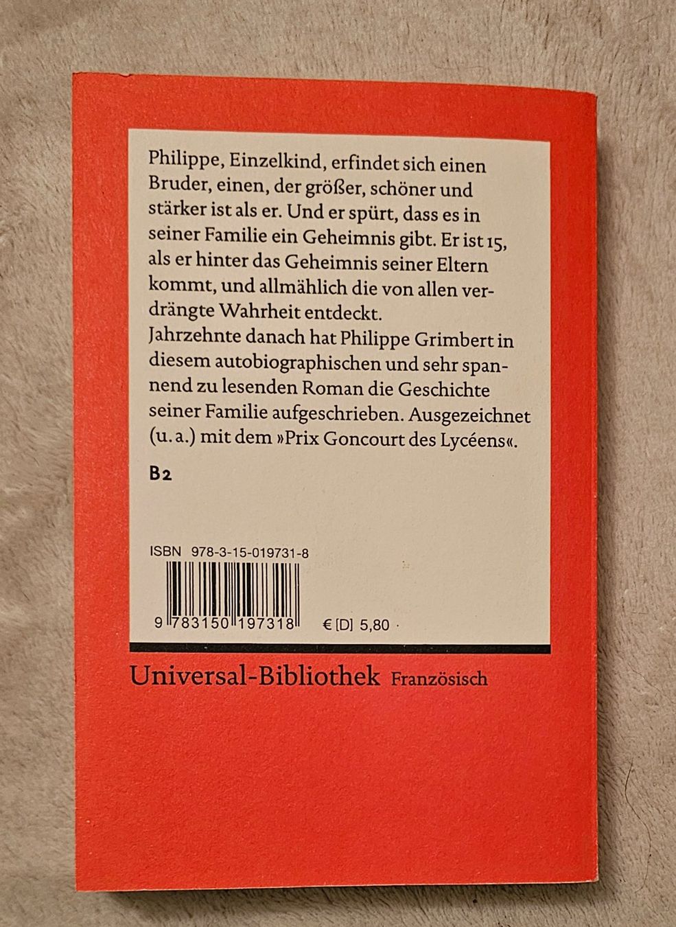 Libri: Un secret – Nuovo (secondo la descrizione) da Ittigen venduto da ame_t2bs 1