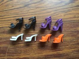 4 Paar Barbie oder ähnliche Schuhe