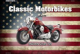 Blechschild-USA MOTORBIKE-INDIAN CHIEF10