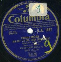 Dinu Lipatti 3 Very Rare Vintage 12" Shellac Records 1920/30
