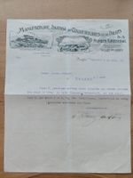 Alte Rechnung Briefkopf Lithographie Pfungen bei Winterthur