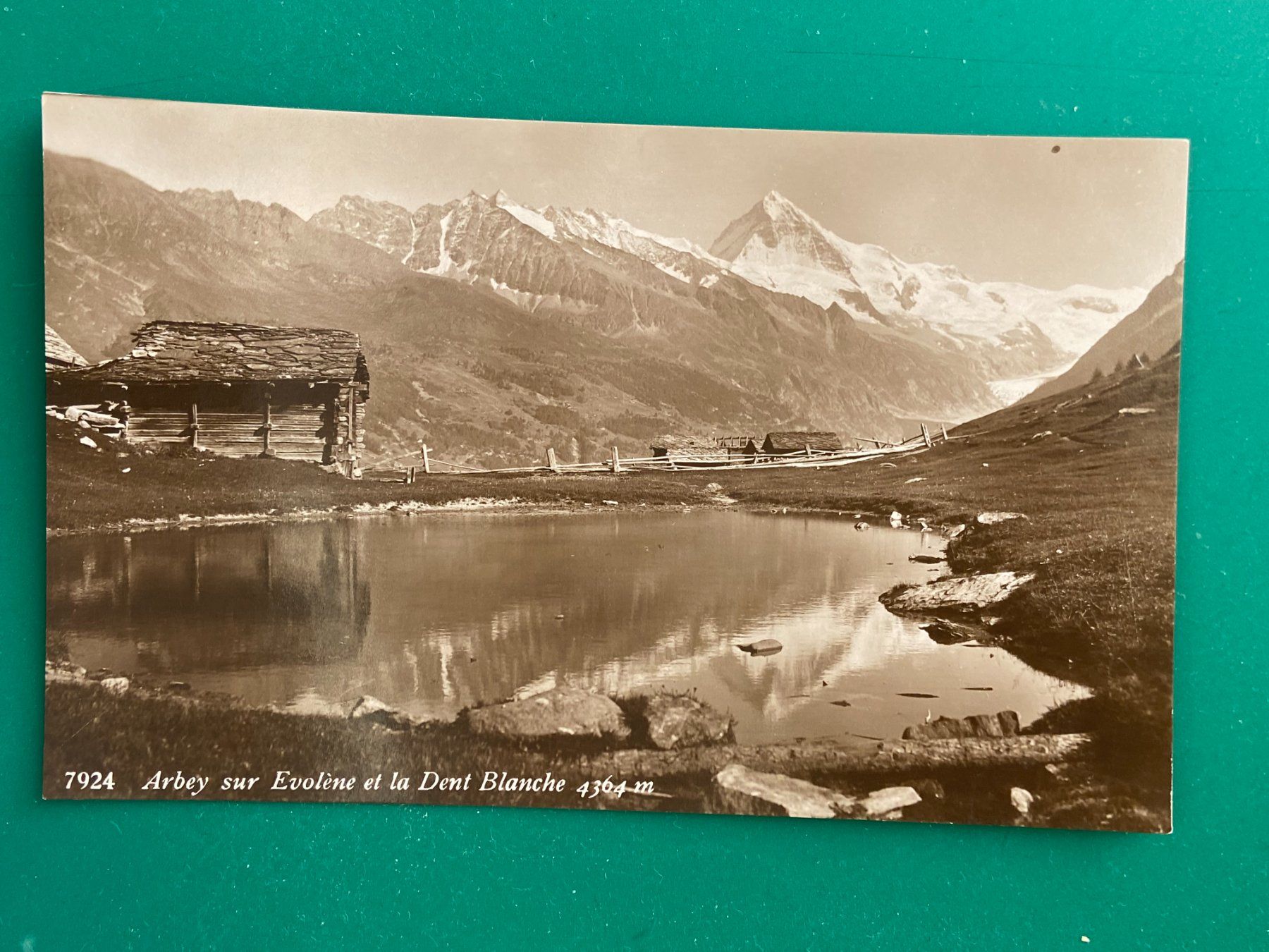 Cartoline postali: Arbey sur Evolène et la Dent Blanche – Usato da Steg VS venduto da danwer74