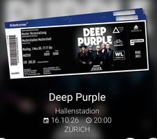 Tickets Deep Purple Freitag 16.10.2026 ZH Top-Sitzplätze