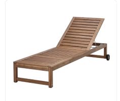 Liegestuhl Holz mit Rollen verstellbar guter Zustand