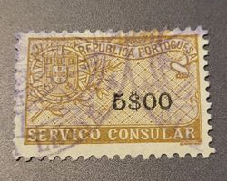 Portugal alte Konsulat briefmarke