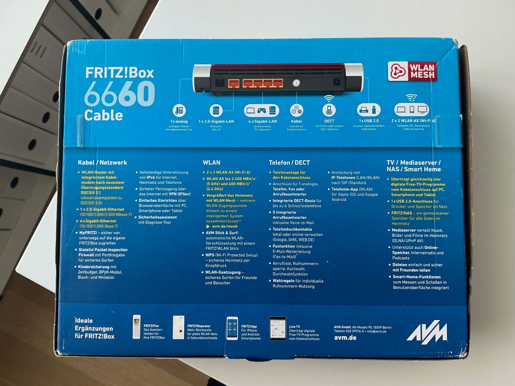 Fritz Modem & Router: FRITZ!Box 6660 Cable – Usato da Zollikon venduto da halbkarat 3