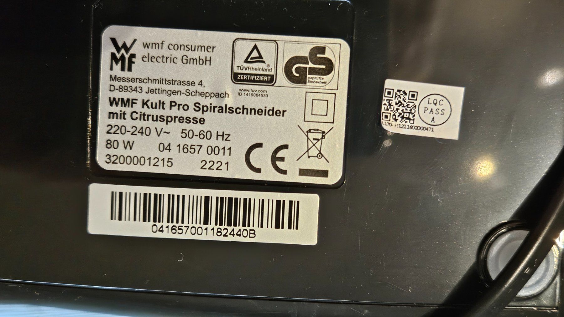 WMF Küchengeräte: WMF Kult Pro Spiralschneider mit Citruspresse – Gebraucht aus Jona von ASMARADO 5