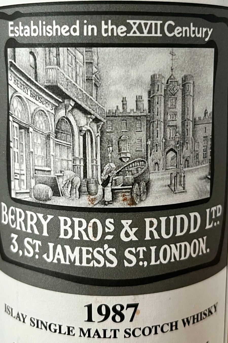 Bowmore Spirituosen: Bowmore 1987 - Berry Bros & Rudd – Neu und originalverpackt aus Le Sentier von myman 4