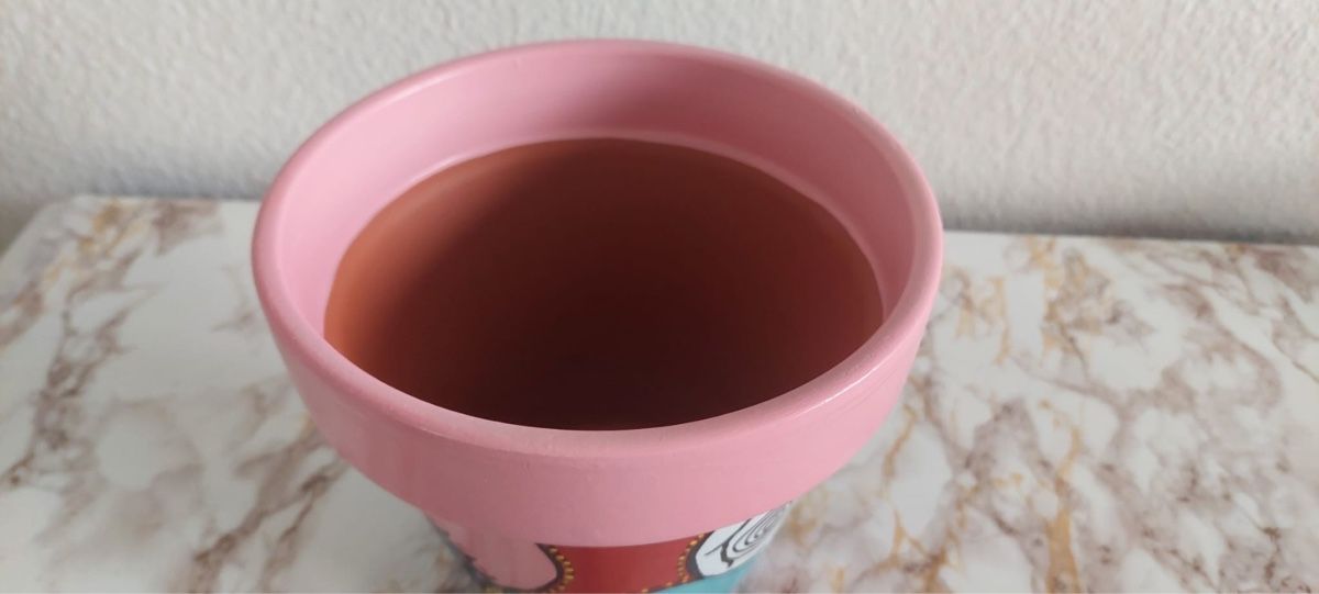 Vasi per fiori: Handbemalter Blumentopf, einzigartiges Design, Frühling! (57 – Usato da Basel venduto da Pureza82 2