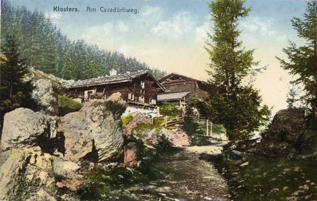 Cartoline postali: Klosters  GR   -  Am Cavadürliweg – Usato da Brig venduto da Valcards54