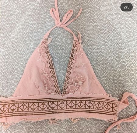 top in cotone organico rosa 