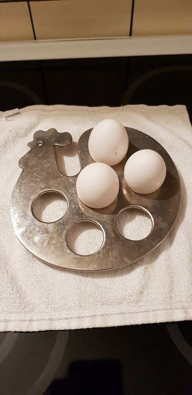 Altre Stoviglie: Eierhalter für 5 Eier / Chromstahl – Usato da Zug venduto da Qayqay0 5
