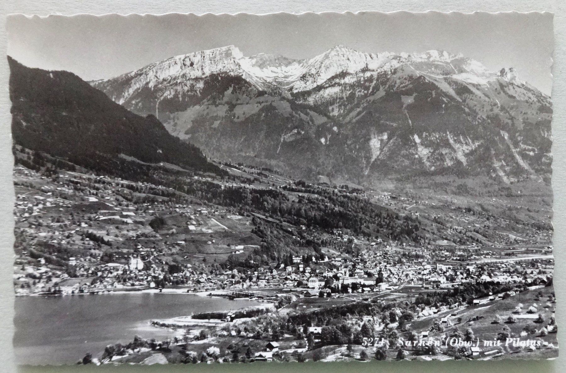 Cartoline postali: Sarnen (Obw.) mit Pilatus – Usato da Fétigny venduto da Billy2miny