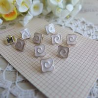 10 Knopfe bouton boutons weiss beige Stil Art Deco