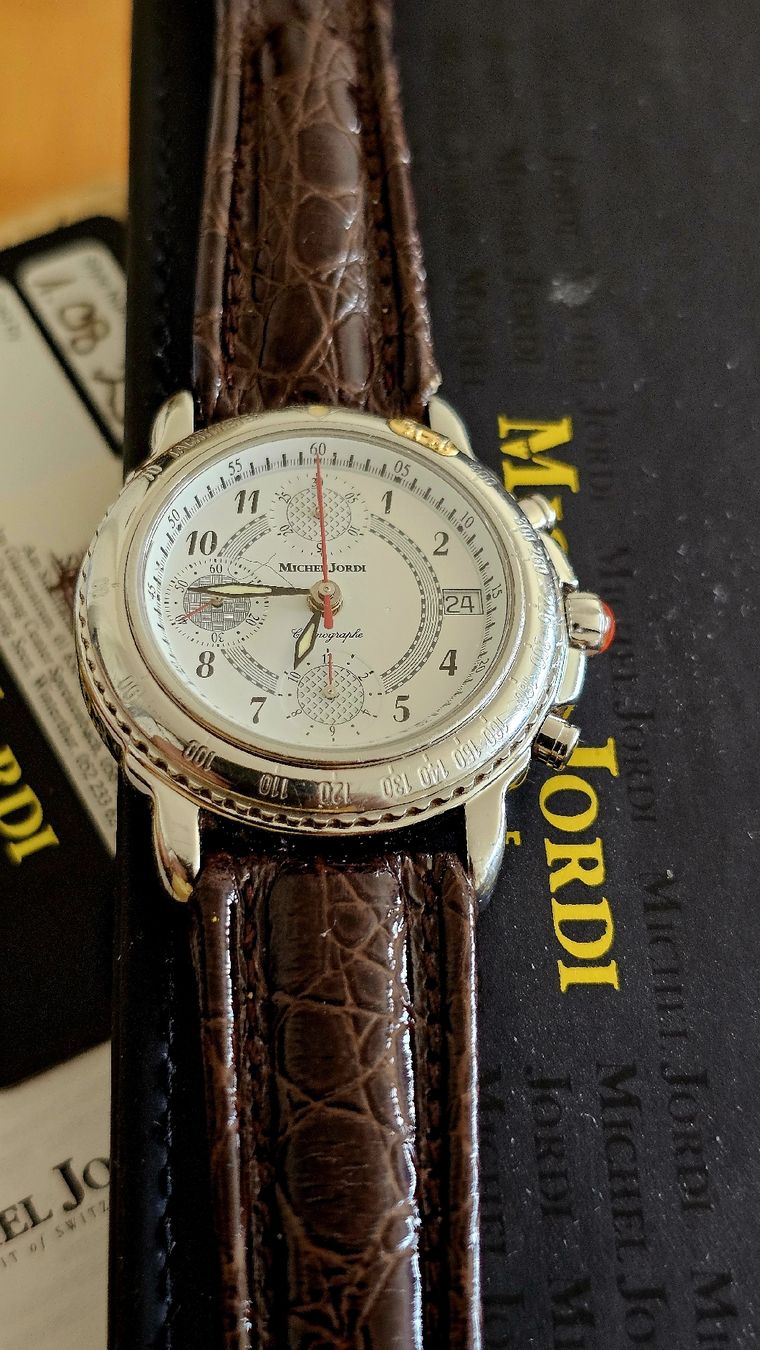 Michel Jordi Orologi: Michel Jordi ethno chrono valjoux – Usato da vevey venduto da Edwatch 6