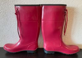 Rote Gummistiefel Regenstiefel mit Schnürung LEXPO Gr.42