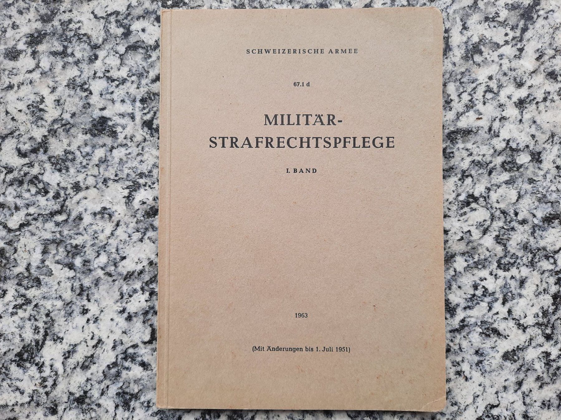 Libri: Militärstrafrechtspflege – Usato da Ruswil venduto da Sammlergeist