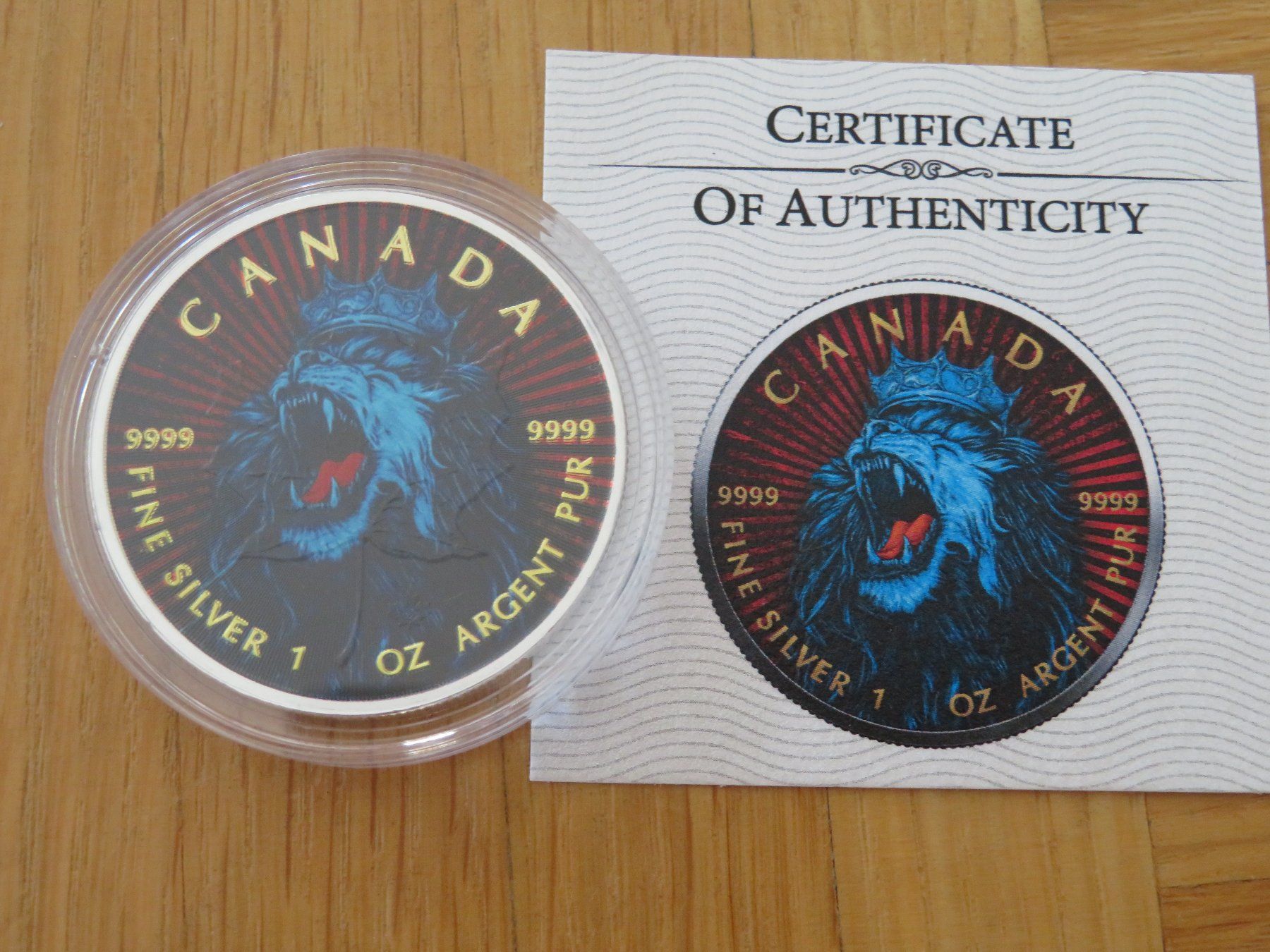 Tutti le monete: Lion King Maple Leaf 2022 Canada 1 OZ SILBER - COLOR EDIT – Nuovo (secondo la descrizione) da Wetzikon ZH venduto da Nicki6 1