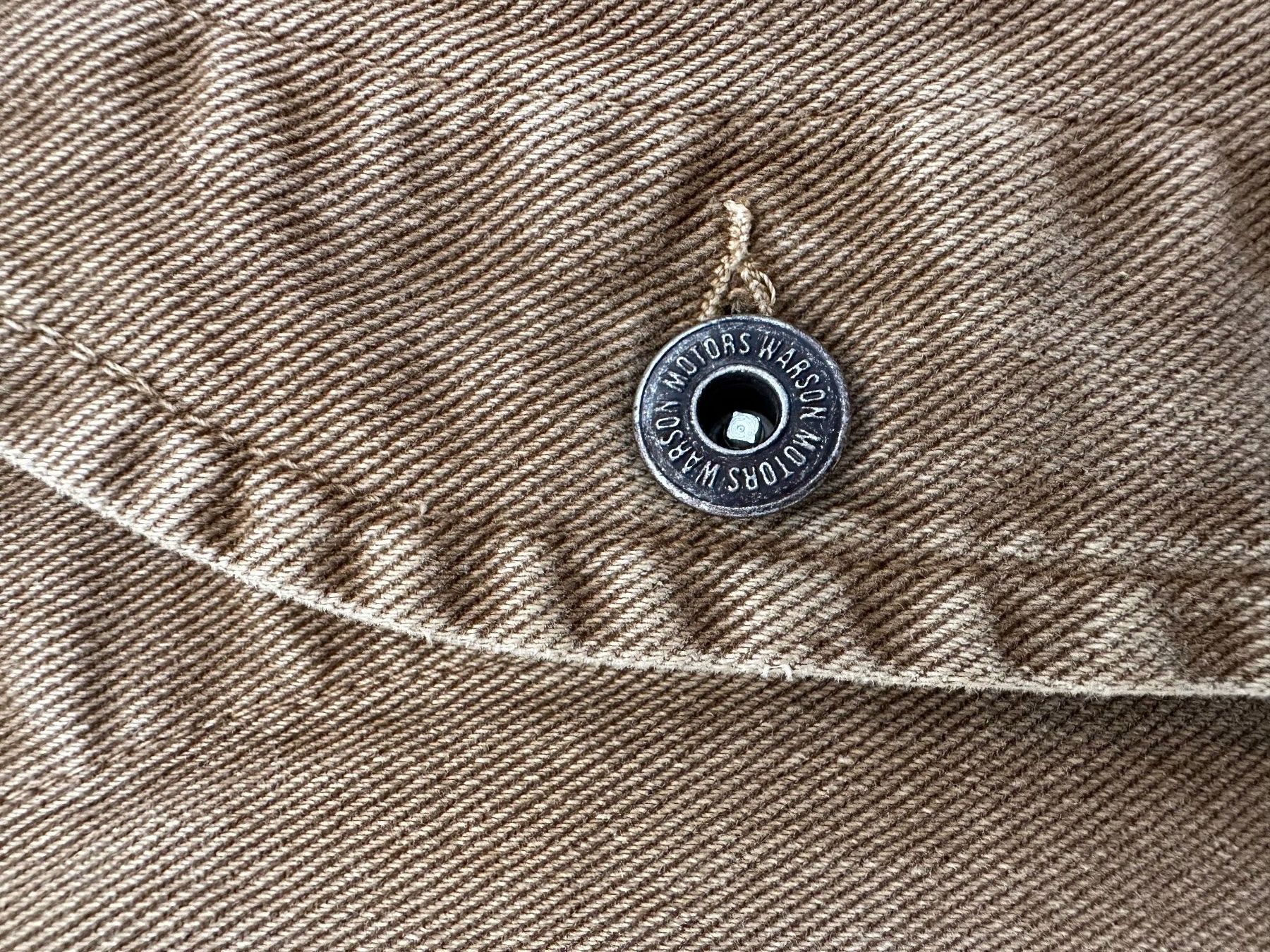 Gilet & Giacche: Vintage Biker Weste, braun "Warson Motors" – Usato da Weggis venduto da emanjo 2
