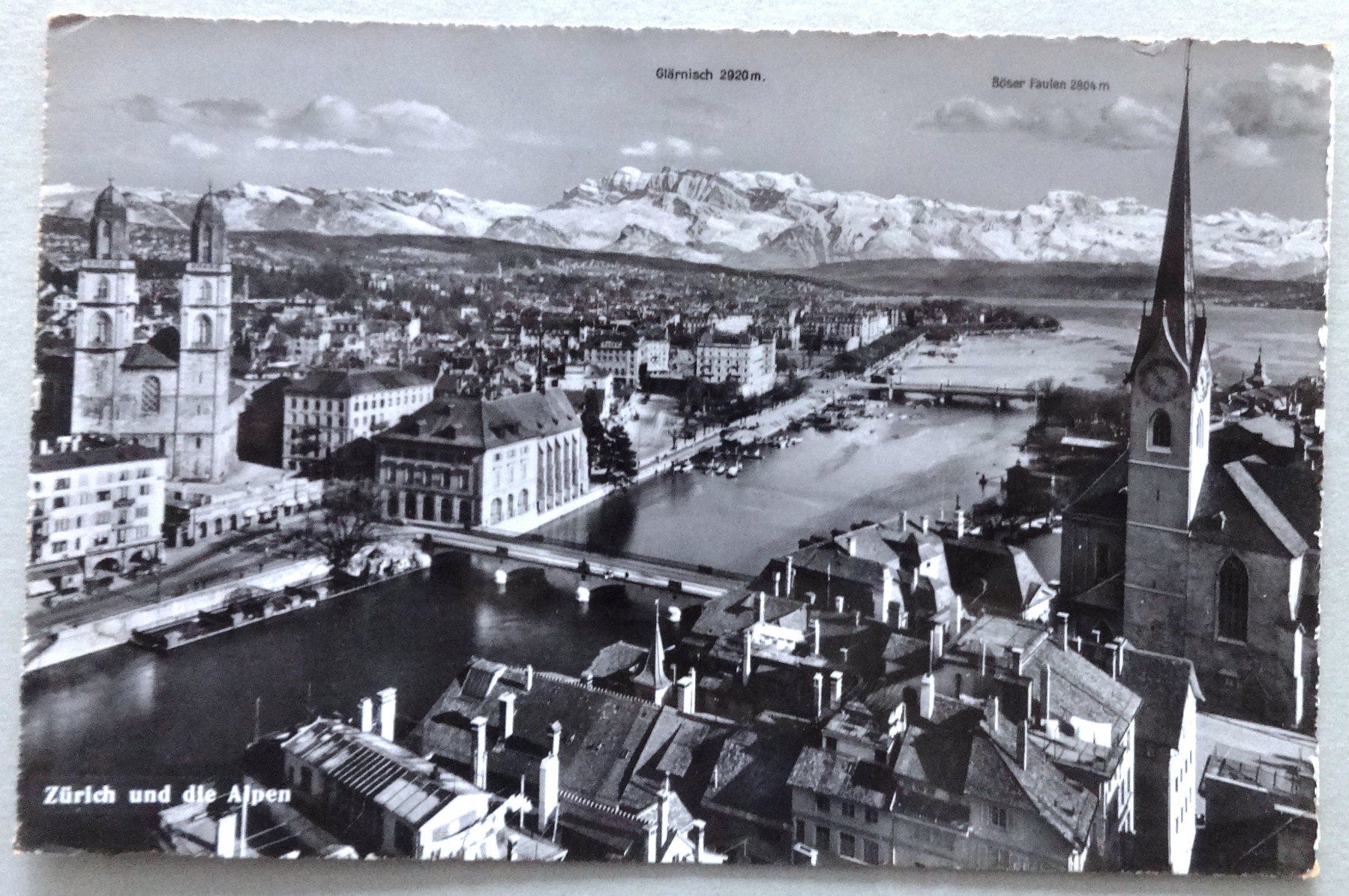 Cartoline postali: Zürich und die Alpen – Usato da Fétigny venduto da Billy2miny