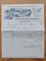 Antike Rechnung Briefkopf Lithographie Schöftland 1909