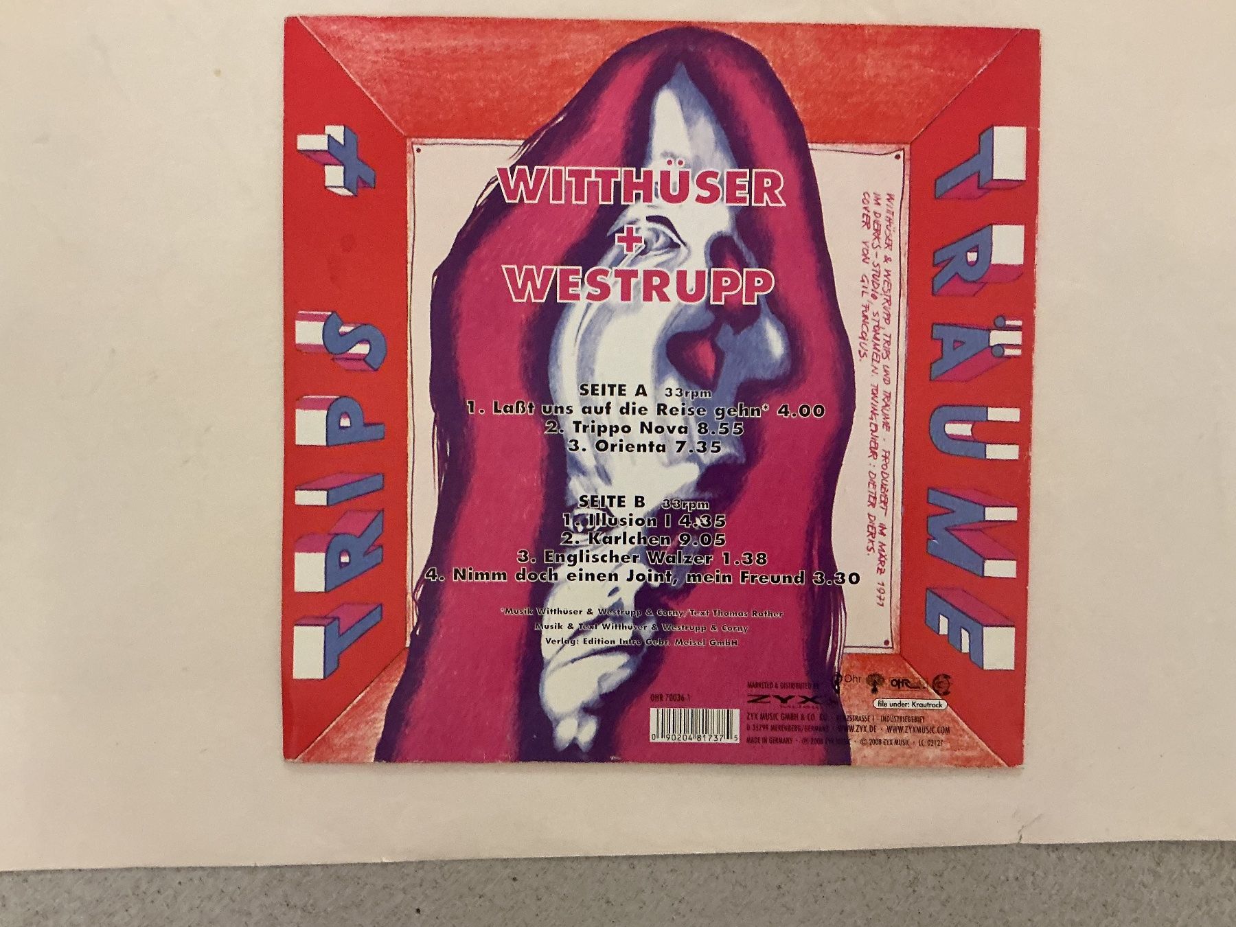 Dischi in vinile: WITTHÜSER + WESTRUPP LP - TRIPS TRÄUME – Usato da Winterthur venduto da Tumko_7_Vinyl 1