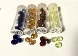 Gütermann Regenbogenperlen, 8mm, 4 Röhrchen