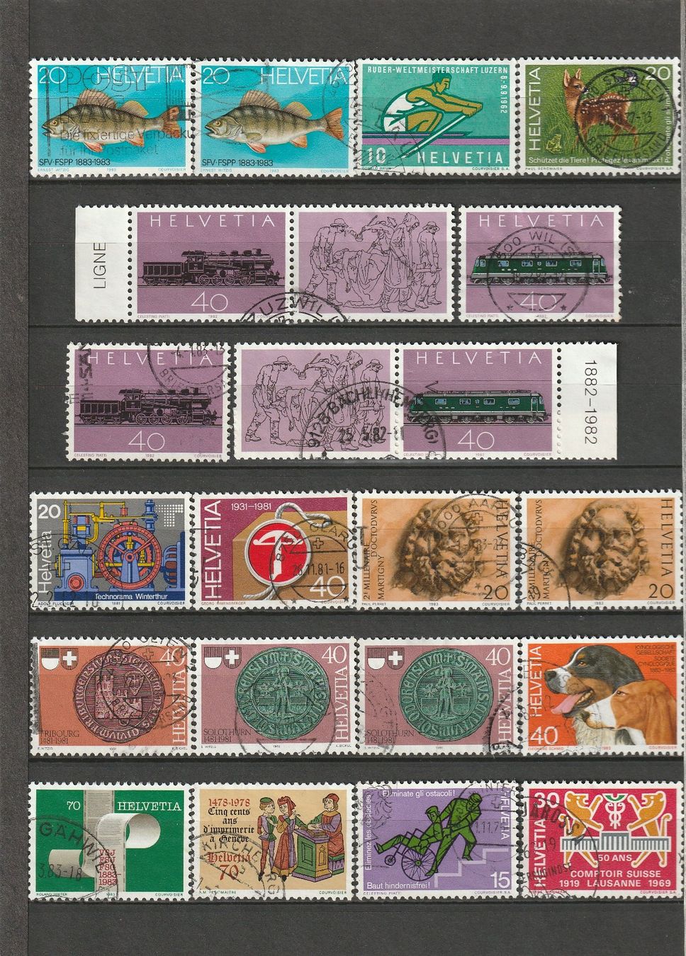 Tutti i francobolli: diverse Schweizer Briefmarken – Usato da Basel venduto da chrisKB 3