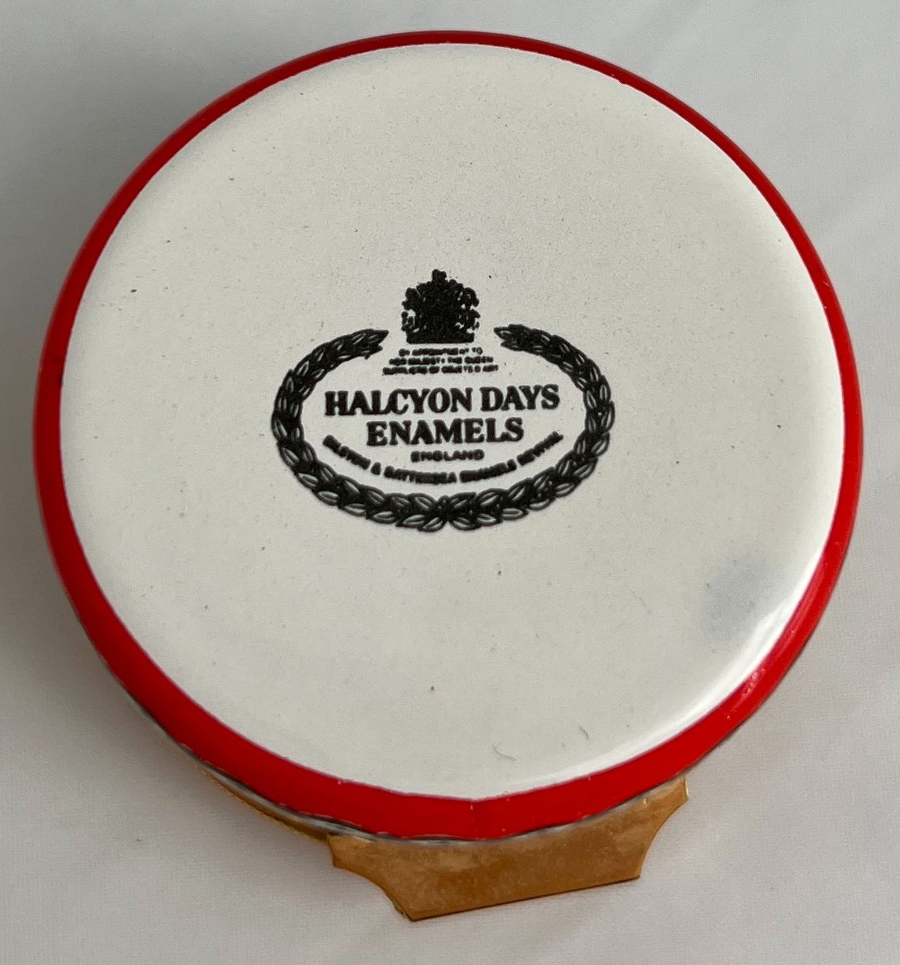 Contenitori & Simili: Halcyon Days Enamels, handbemaltes Weihnachtsdöschen, 1983 – Difettoso da Zürich venduto da Drahtzug 4