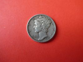 USA 1944, Dime (10 Cents), Silber .900