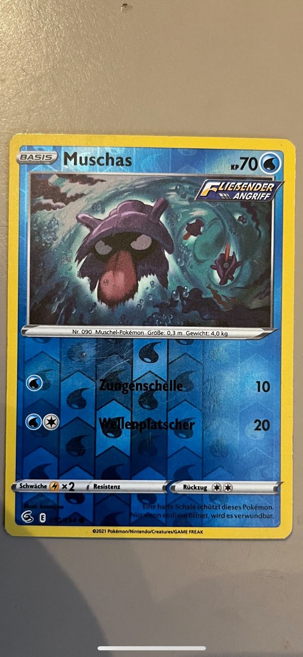 Pokémon Sammelbilder & Trading cards: Pokemon Karte Muschas holo 050/264 – Gebraucht aus Wünnewil von Dreibein
