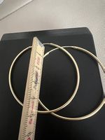 Goldene Ohrringe 5 cm