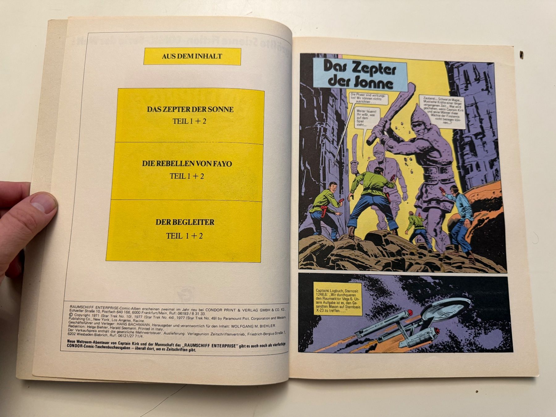 Fumetti: RAUMSCHIFF ENTERPRISE COMIC-ALBUM NR.2 – Usato da Münsingen venduto da Ganjam 3