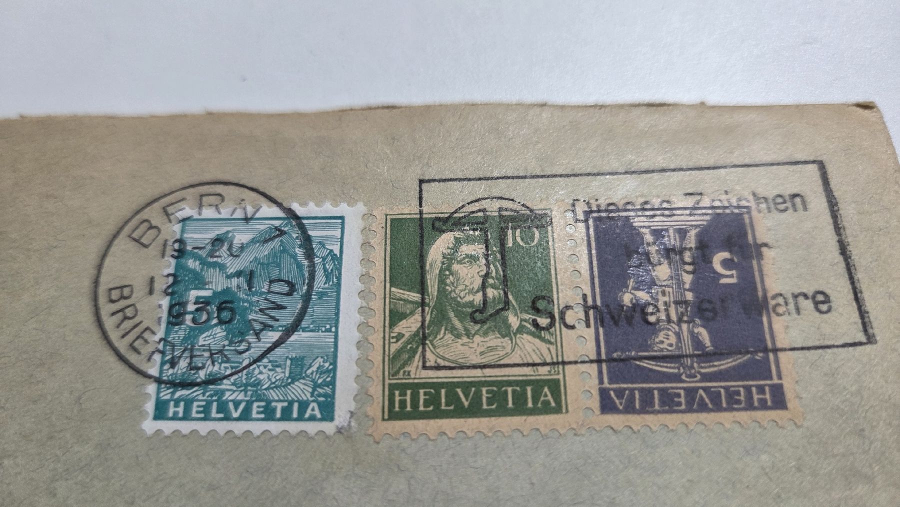 Alle Briefmarken: 1936 Brief mit Kehrdruck – Gebraucht aus Arni AG von Moth68 1
