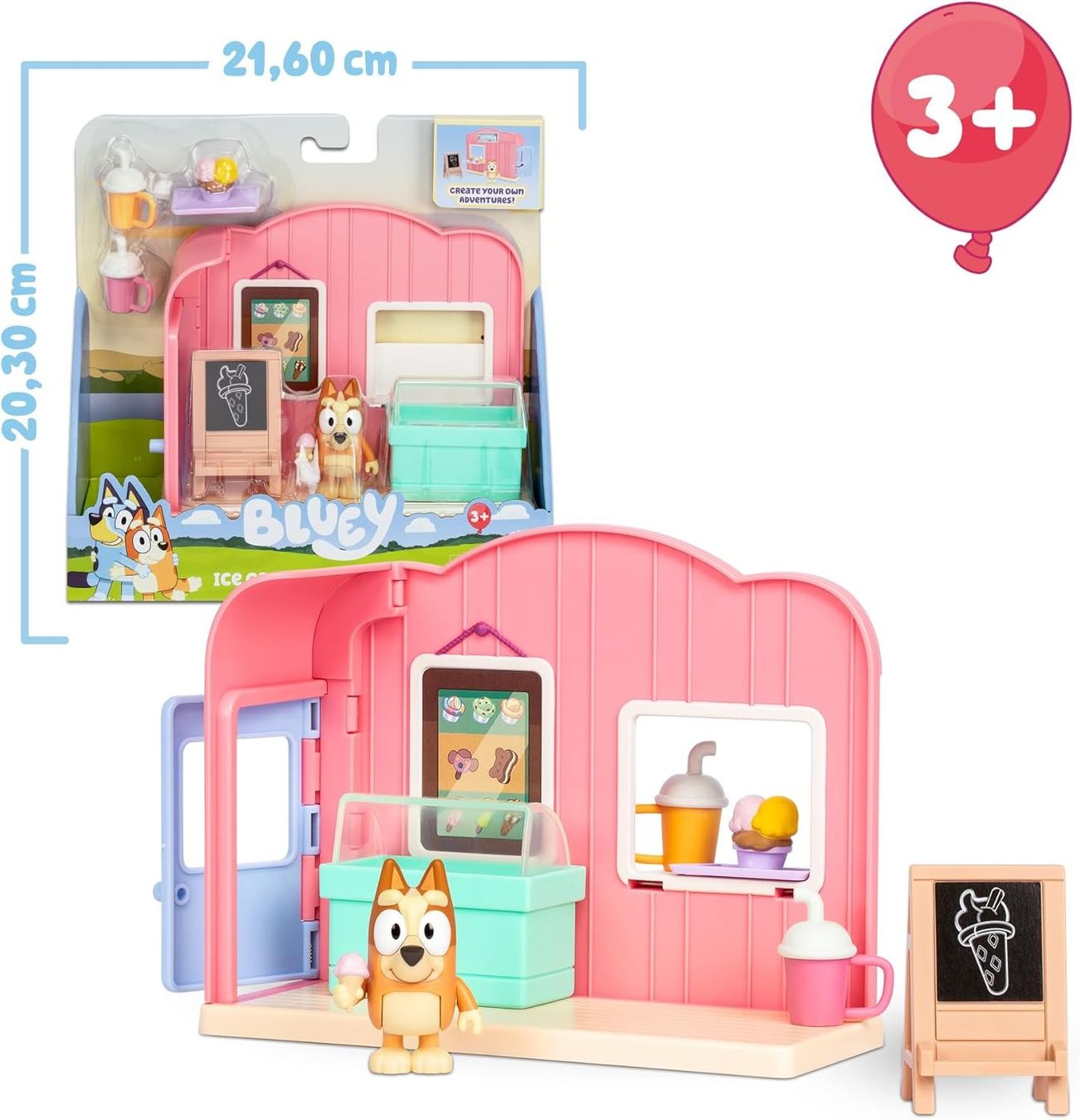 Giocattoli: BLUEY Mini Playset Ice Cream Shop – Nuovo e nell'imballaggio originale da Gossau SG venduto da Zelte